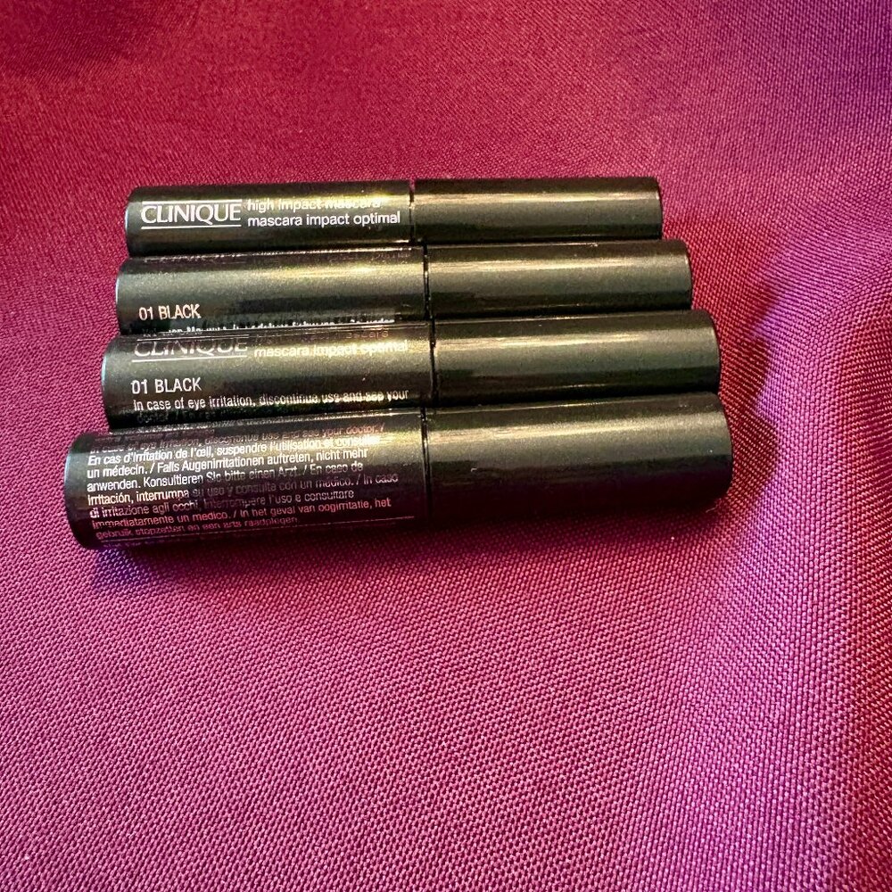 Clinique High Impact Mascara – Travel Size Lot (4x in Black)